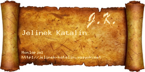 Jelinek Katalin névjegykártya