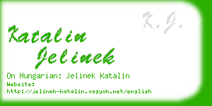 katalin jelinek business card